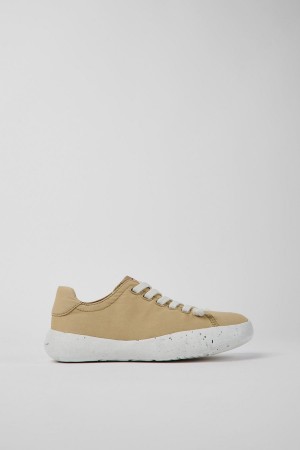 Beige Women's Camper Peu Stadium Textile Sneakers | 9136074-PR