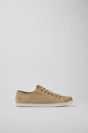 Beige Women's Camper Uno Sneakers | 1602475-FK