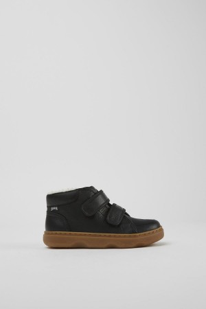 Black Boys' Camper Leather Boots | 3045612-QF