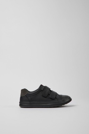 Black Boys' Camper Pursuit Leather Nubuck Sneakers | 5081732-WL