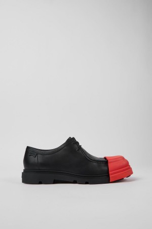 Black Men's Camper Junction Leather Slip On | 8760312-PC