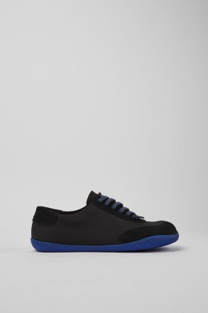 Black Men's Camper Peu Recycled Pet Nubuck Sneakers | 6598031-OT