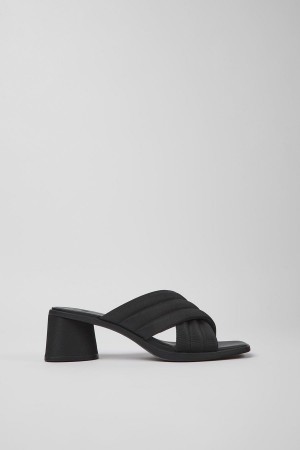 Black Women's Camper Kiara Textile Sandals | 1405268-KZ