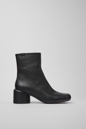 Black Women's Camper Niki Leather Boots | 6943710-GS