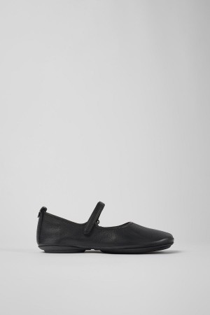 Black Women's Camper Right Leather Ballerina | 1986425-BW