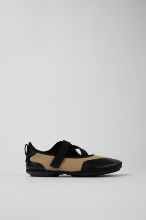 Black Women's Camper Right Textile Ballerina | 7245310-RM