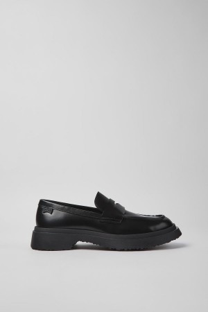 Black Women's Camper Walden Leather Loafers | 9086457-IQ