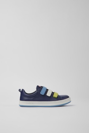 Blue Boys' Camper Twins Leather Sneakers | 1796235-QT