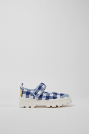 Blue Girls' Camper Brutus Mary Jane Slip On | 0826475-AI