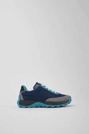 Blue Girls' Camper Drift Trail Textile Leather Sneakers | 0379845-JZ