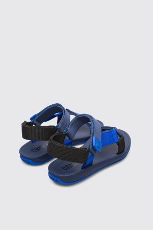 Blue Men's Camper Match Sandals | 4673258-KP