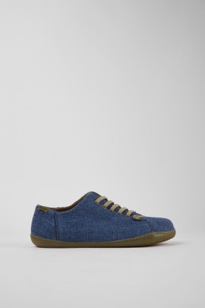 Blue Men's Camper Peu Textile Sneakers | 6520798-EL