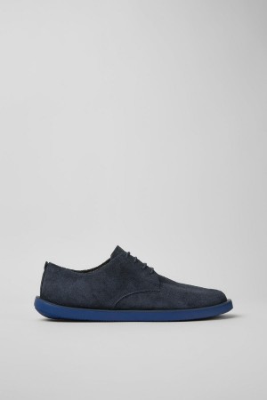 Blue Men's Camper Wagon Nubuck Sneakers | 5248013-YG