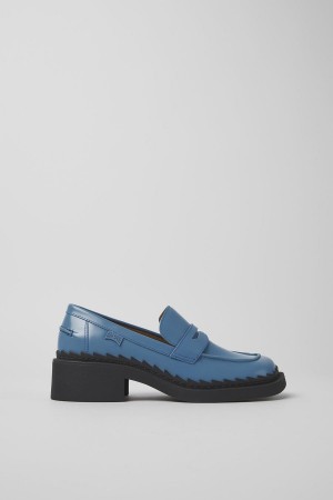 Blue Women's Camper Taylor Leather Loafers | 5936872-WL