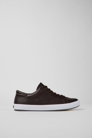 Brown Men's Camper Andratx Leather Sneakers | 4801539-MN