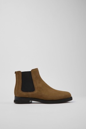 Brown Women's Camper Iman Nubuck Chelsea Boots | 5647132-CQ