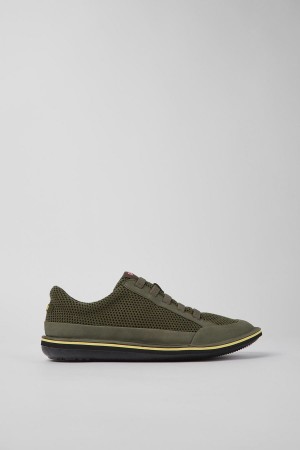 Green Men's Camper Beetle Textile Nubuck Sneakers | 0854671-PF