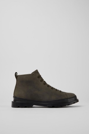 Green Men's Camper Brutus Nubuck Ankle Boots | 3689145-YZ