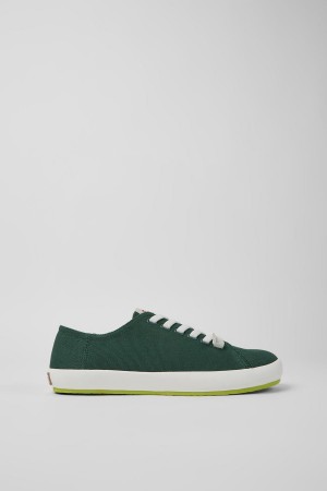 Green Men's Camper Peu Rambla Textile Sneakers | 1849073-LN