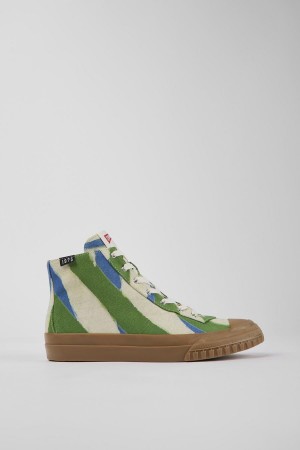 Green Men's Camper X Efi Organic Cotton Sneakers | 5187046-RP