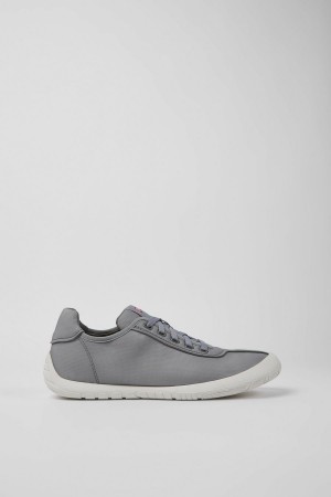 Grey Men's Camper Path Textile Sneakers | 4910723-MK