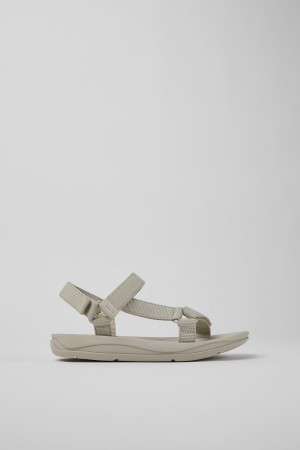 Grey Women's Camper Match Textile Sandals | 0239518-VY