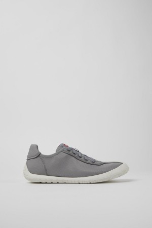 Grey Women's Camper Path Textile Sneakers | 8417023-VN