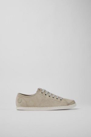 Grey Women's Camper Uno Nubuck Leather Sneakers | 6735241-WK