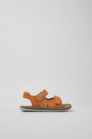 Orange Boys' Camper Bicho Leather Sandals | 2567041-XF