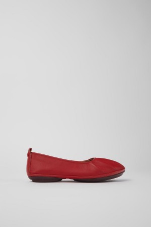 Red Women's Camper Right Leather Ballerina | 5867301-US