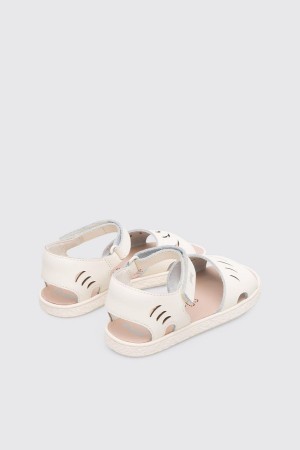 White Girls' Camper Miko Cream Sandals | 6478502-QW