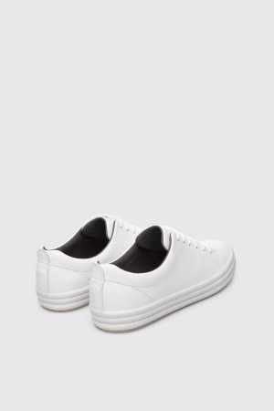 White Women's Camper Hoops Sneakers | 6348702-HU