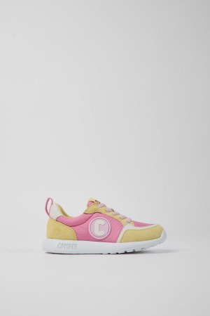 Yellow Girls' Camper Driftie Textile Nubuck Sneakers | 3017954-YM