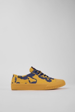 Yellow Men's Camper Camaleon Recycled Cotton Sneakers | 4086591-HY