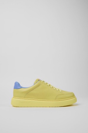 Yellow Men's Camper Runner K21 Leather Sneakers | 2487109-UD