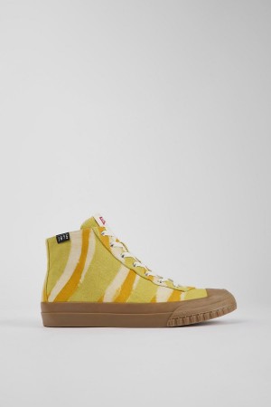 Yellow Men's Camper X Efi Organic Cotton Sneakers | 5426703-VZ