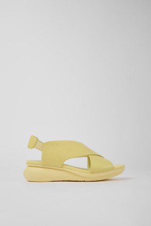 Yellow Women's Camper Balloon Leather Sandals | 0287435-RO