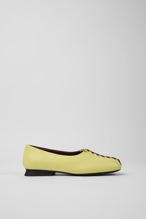 Yellow Women's Camper Twins Flats Ballerina | 0671832-SQ