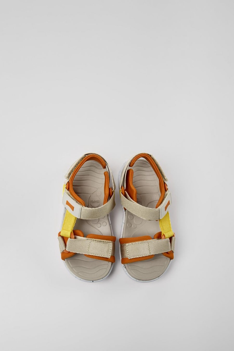 Beige Girls' Camper Wous Sandals | 5962148-MH