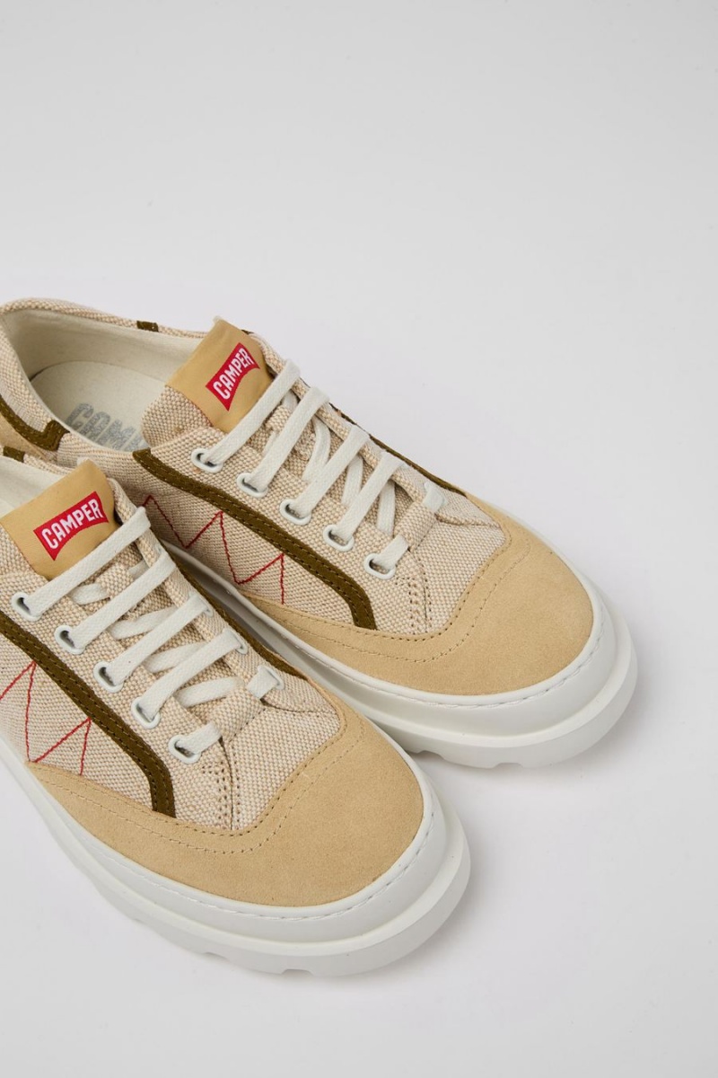 Beige Women's Camper Brutus Sneakers | 9056483-IT