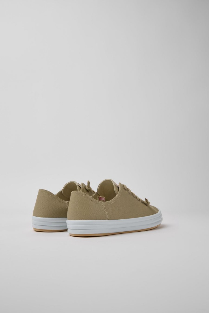 Beige Women's Camper Hoops Sneakers | 1907264-DX