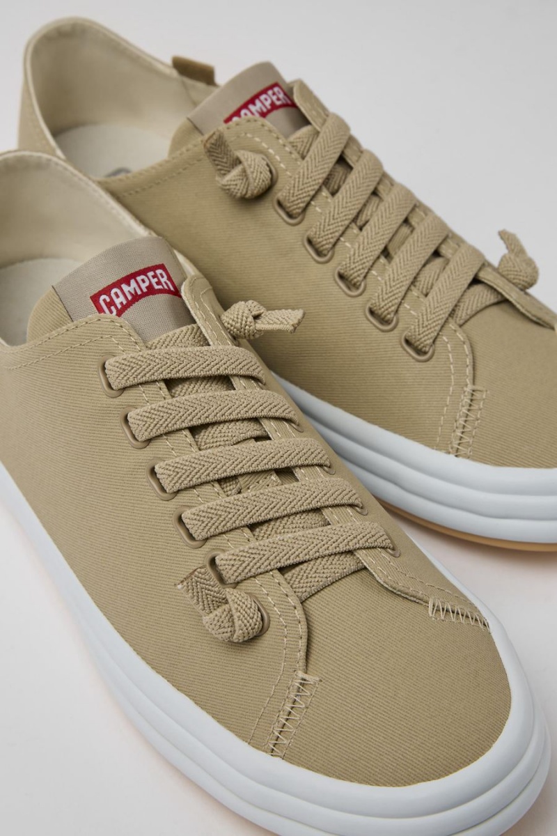 Beige Women's Camper Hoops Sneakers | 1907264-DX