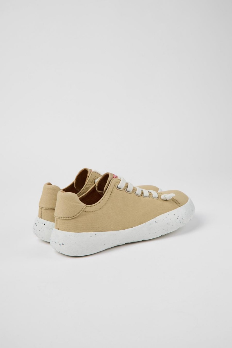 Beige Women's Camper Peu Stadium Textile Sneakers | 9136074-PR