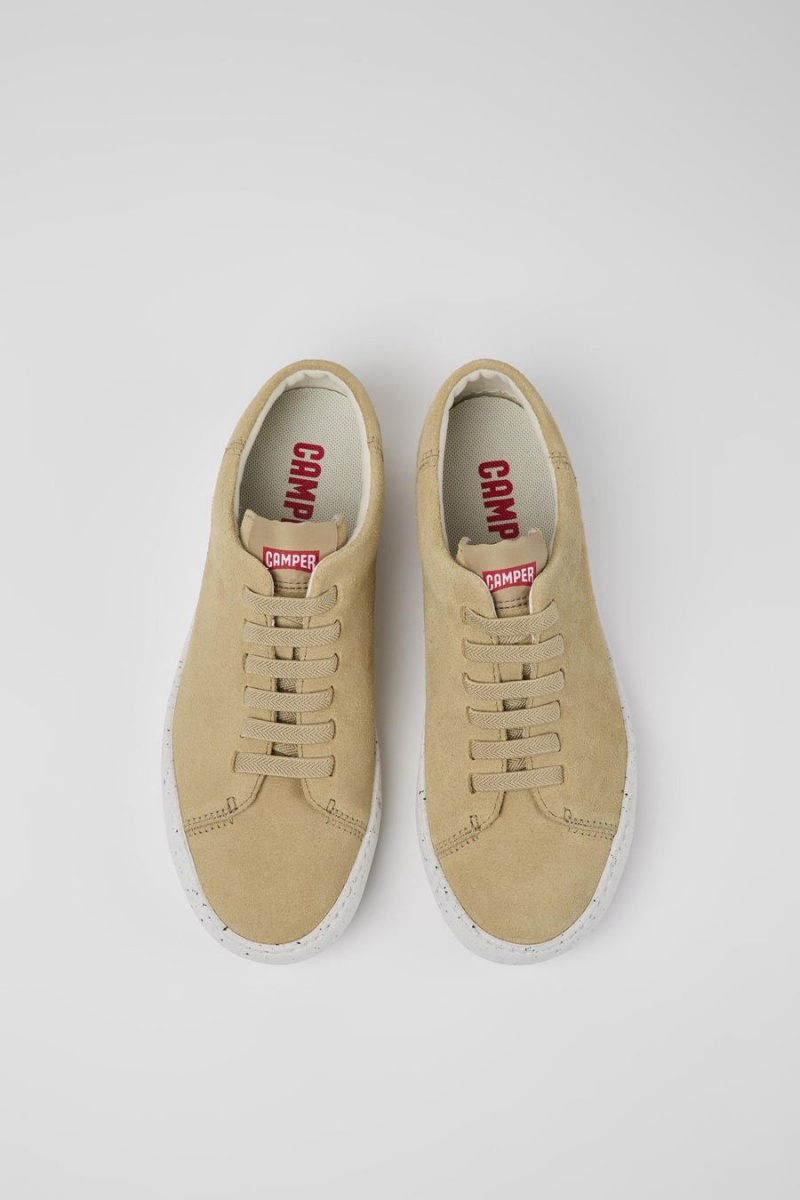 Beige Women's Camper Peu Touring Nubuck Sneakers | 2894750-DZ