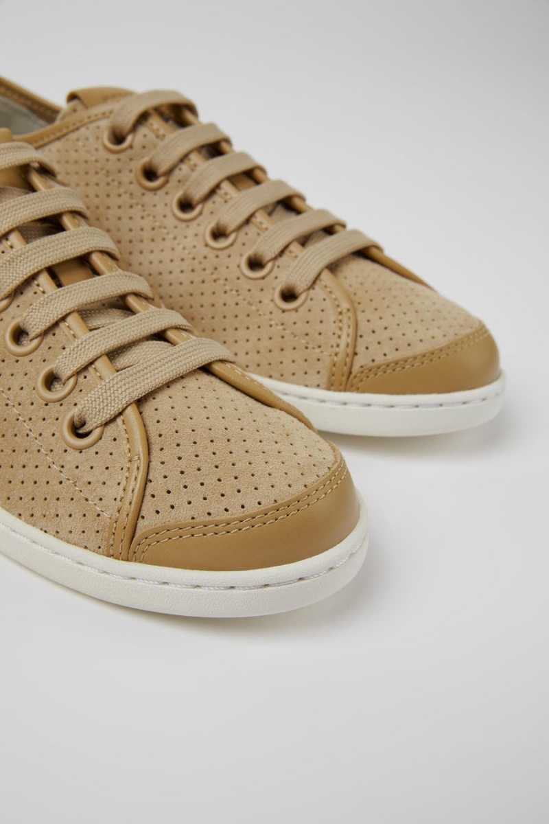 Beige Women's Camper Uno Sneakers | 1602475-FK