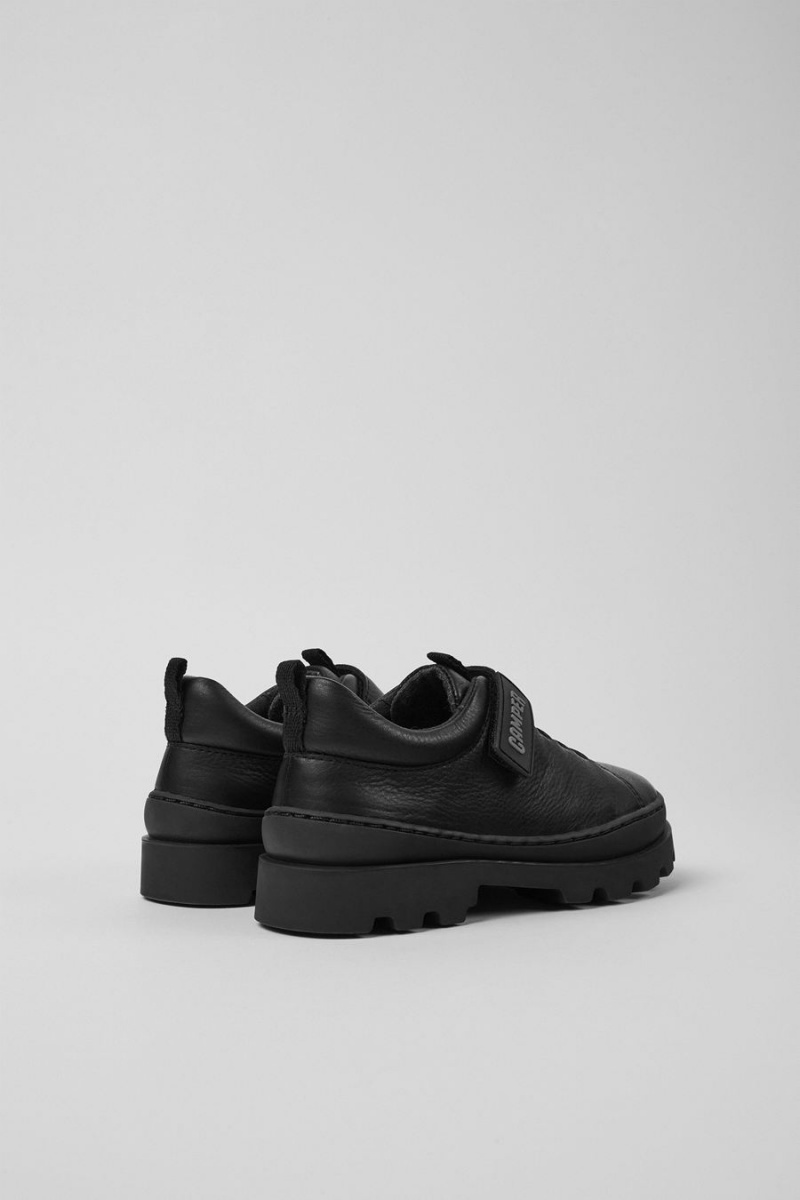 Black Boys' Camper Brutus Leather Slip On | 1620859-HV