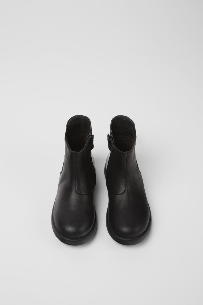 Black Girls' Camper Duet Leather Boots | 3150794-TL