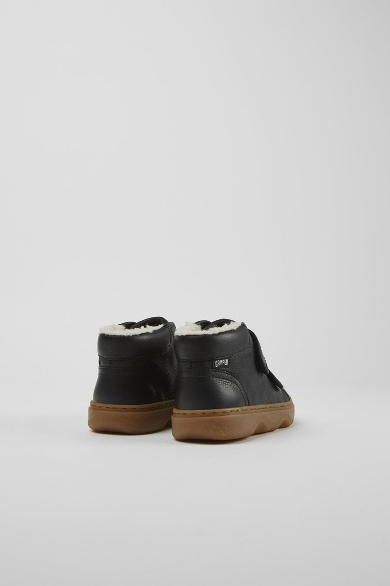 Black Girls' Camper Leather Boots | 4256381-EB