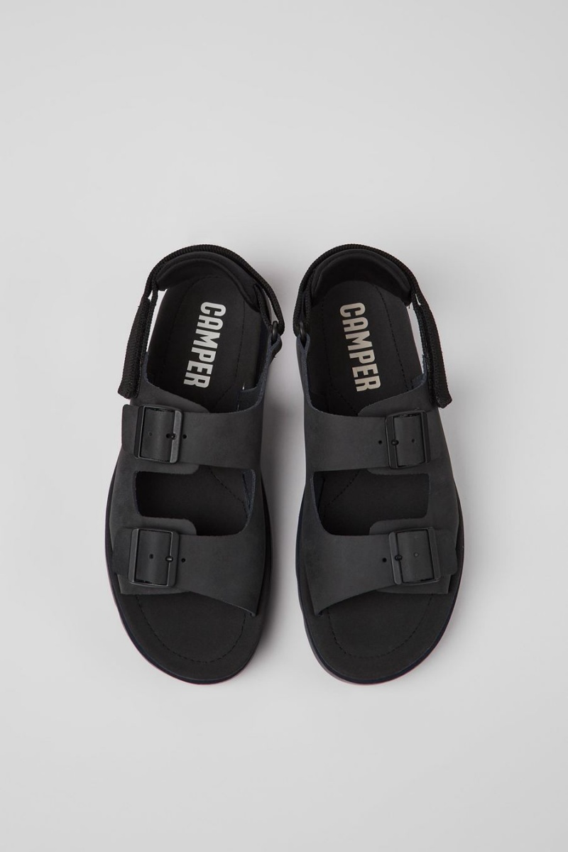 Black Men's Camper Oruga Sandals | 2158476-DL