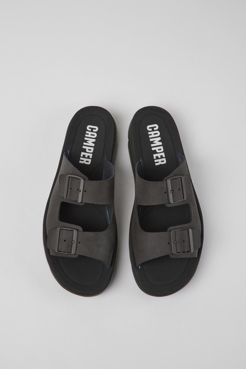 Black Men's Camper Oruga Sandals | 8943162-WH